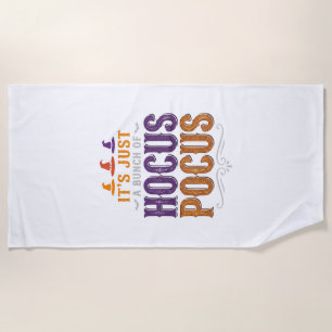 Vintage Hocus Pocus Halloween-Schriftzug Design_1 Strandtuch