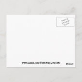 Vintage Hoffnung Liebe Postkarte (Rückseite)