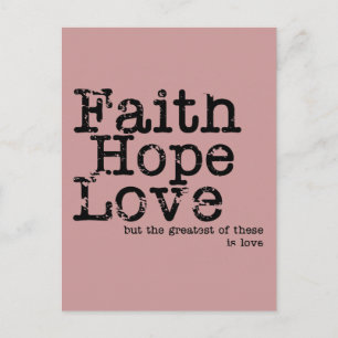 Vintage Hoffnung Liebe Postkarte