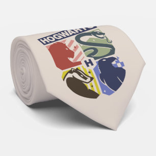 Vintage HOGWARTS™ Geprägtes Wappen Krawatte