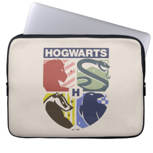 Vintage HOGWARTS™ gestempeltes Wappen Laptopschutzhülle
