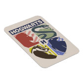 Vintage HOGWARTS™ gestempeltes Wappen Magnet (Rechte Seite)