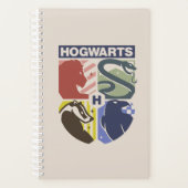 Vintage HOGWARTS™ gestempeltes Wappen Planer (Vorderseite)