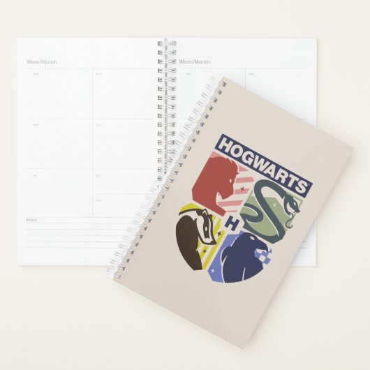 Vintage HOGWARTS™ gestempeltes Wappen Planer (Anzeige)