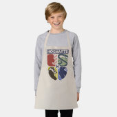 Vintage HOGWARTS™ gestempeltes Wappen Schürze (Getragen)