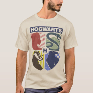 Vintage HOGWARTS™ gestempeltes Wappen T-Shirt