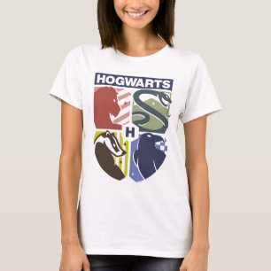 Vintage HOGWARTS™ gestempeltes Wappen T-Shirt