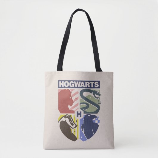 Vintage HOGWARTS™ gestempeltes Wappen Tasche (Vorderseite)
