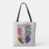 Vintage HOGWARTS™ gestempeltes Wappen Tasche (Rückseite)