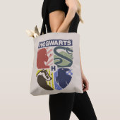 Vintage HOGWARTS™ gestempeltes Wappen Tasche (Von Nahem)