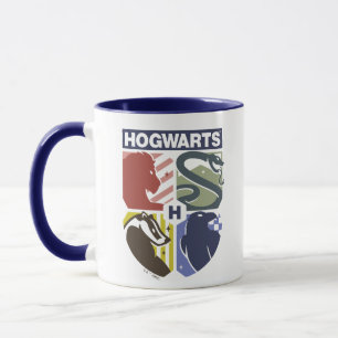 Vintage HOGWARTS™ gestempeltes Wappen Tasse