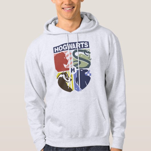 Vintage HOGWARTS™ Stamped Crest Hoodie (Vorderseite)
