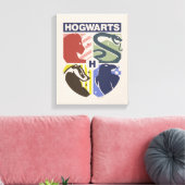 Vintage HOGWARTS™ Stamped Crest Leinwanddruck (Insitu (Wohnzimmer))