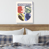 Vintage HOGWARTS™ Stamped Crest Leinwanddruck (Insitu (Schlafzimmer))