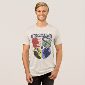 Vintage HOGWARTS™ Stamped Crest Tri-Blend Shirt (Vorderseite voll)