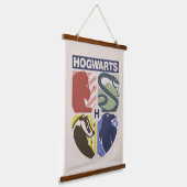 Vintage HOGWARTS™ Stamped Crest Wandteppich Mit Holzrahmen (Gewinkelt)