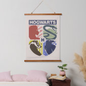 Vintage HOGWARTS™ Stamped Crest Wandteppich Mit Holzrahmen (Schlafzimmer)