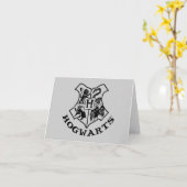 Vintage HOGWARTS™-Wappen Karte (Gelbe Blume)