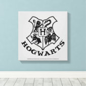 Vintage HOGWARTS™-Wappen Leinwanddruck (Insitu (Holzboden))