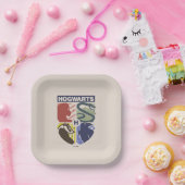 Vintage HOGWARTS™-Wappen Pappteller (Party)