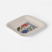 Vintage HOGWARTS™-Wappen Pappteller (Gewinkelt)