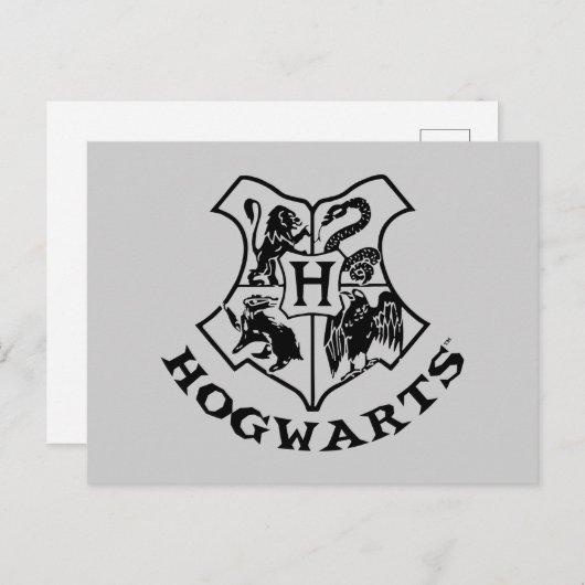 Vintage HOGWARTS™-Wappen Postkarte (Vorne/Hinten)