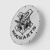 Vintage HOGWARTS™-Wappen Runde Wanduhr (Winkel)