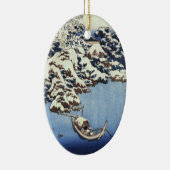 Vintage Hokusai-Weihnachtsschmuck Keramik Ornament (Rechts)