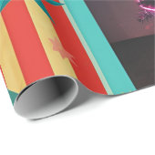 Vintage Holiday Collage Design Geschenkpapier (Rolleneckpunkt)