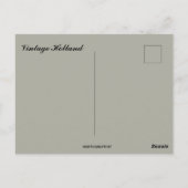 Vintage Holland Postkarte (Rückseite)
