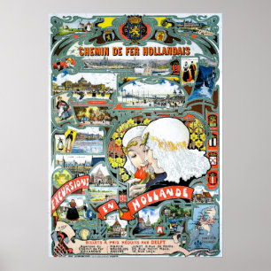 Vintage Holland Reiseplakat Poster