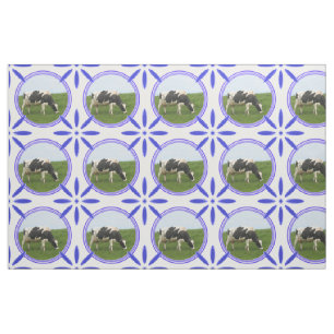 Vintage Holländer deckt Delftware Kühe Holland m Stoff