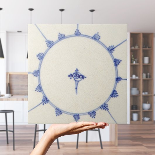 Vintage holländische blaue und weiße holländische fliese