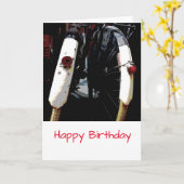 Vintage holländische Fahrräder Geburtskarte Karte (Gelbe Blume)