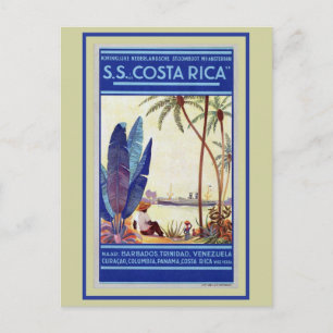 Vintage holländische Kreuzfahrt-Reederei Costa Ric Postkarte