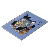 Vintage holländische Künstlerin & Schwarzkatze Notizblock (Linke Seite)