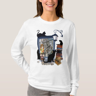 Vintage holländische Künstlerin & Schwarzkatze T-Shirt