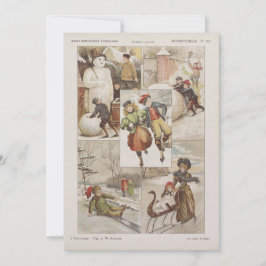Vintage holländische Weihnachtskarte
