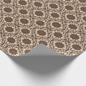 Vintage Holly-Blätter, Berries, Blume und Buds Geschenkpapier (Ecke)