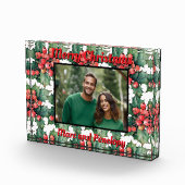 Vintage Holly-Blätter Holly-Beries-Fotovorlage Fotoblock (Rechts)