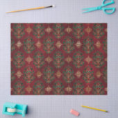 Vintage-Holly-Damask-Muster Seidenpapier (Basteln)