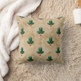 Vintage-Holly-Damaskmuster Kissen