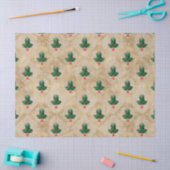 Vintage-Holly-Damaskmuster Seidenpapier (Basteln)