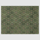 Vintage-Holly-Damaskmuster Seidenpapier (Vorderseite)