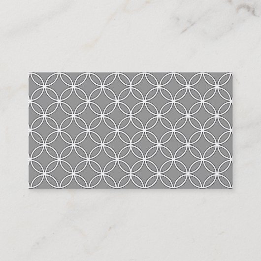 Vintage Hollywood Gray Business Card Visitenkarte (Vorderseite)