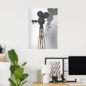 Vintage Hollywood-Kamera Poster (Heimbüro)