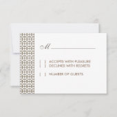 Vintage Hollywood RSVP-Karte RSVP Karte (Vorderseite)