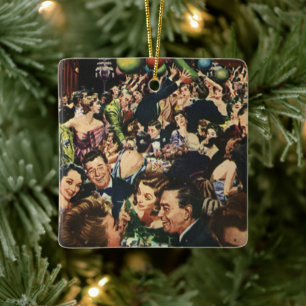 Vintage Hollywood-Themen-Fete mit Ballons Keramikornament