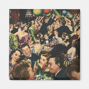 Vintage-Hollywood-Themen-Fete mit Ballons Magnet
