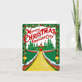 Vintage Hollywood-Weihnachten Feiertagskarte